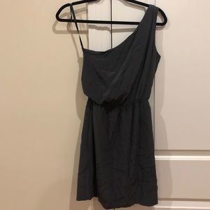 Club Monaco dark grey asymmetrical dress